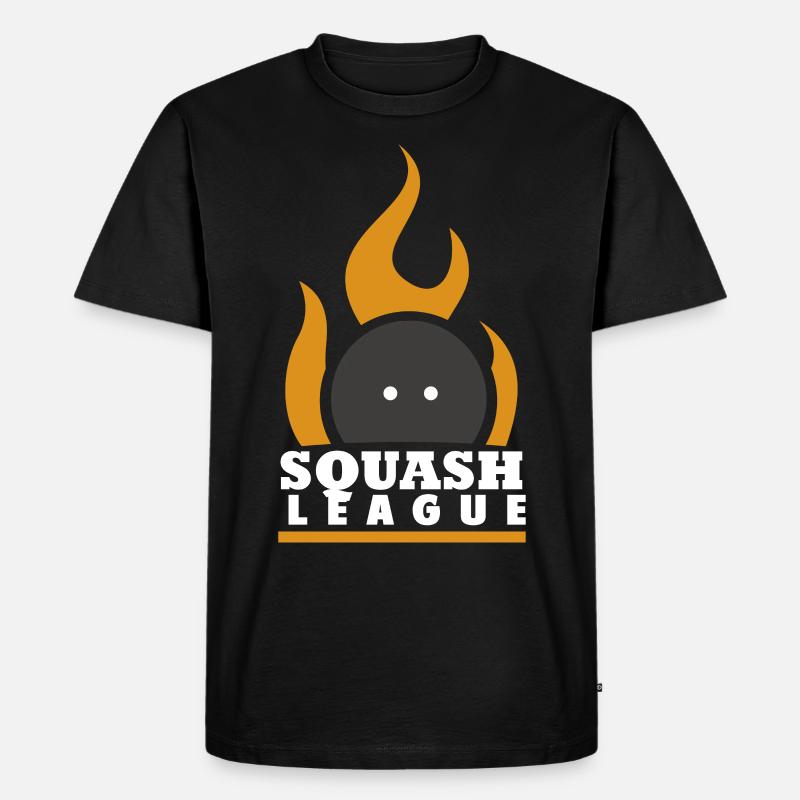 SQUASH - Männer Premium Bio T-Shirt - Schwarz