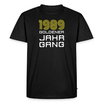 30e anniversaire - T-shirt Premium bio Homme - noir - Devant - Nico (187cm)