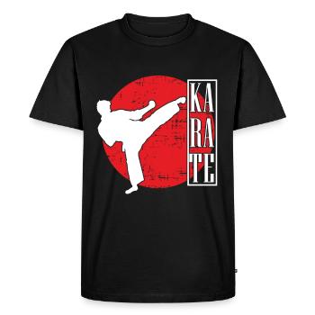 Karaté Sport sport sport cadeau - T-shirt Premium bio Homme - noir - Devant - Nico (187cm)