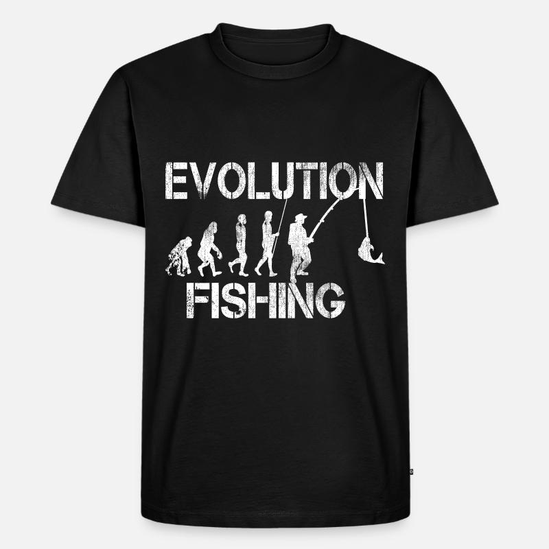 Pêche pêche pêche crochets Evolution - T-shirt Premium bio Homme - noir