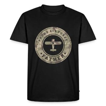 Luftwaffe Airforce - Männer Premium Bio T-Shirt - Schwarz - Vorne - Nico (187cm)