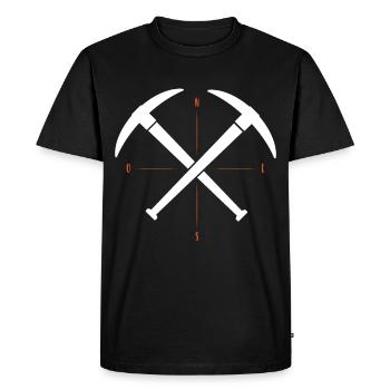 Solidarité des mineurs des mines - T-shirt Premium bio Homme - noir - Devant - Nico (187cm)