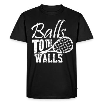 Squash - T-shirt Premium bio Homme - noir - Devant - Nico (187cm)