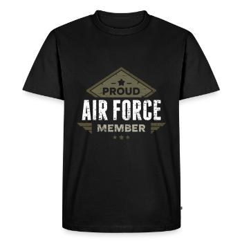 Cadeau de l'armée de l'air de l'armée de l'air - T-shirt Premium bio Homme - noir - Devant - Nico (187cm)