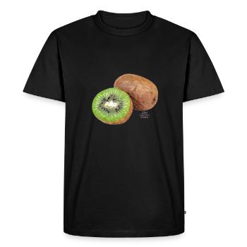 kiwi 1 - T-shirt Premium bio Homme - noir - Devant - Nico (187cm)