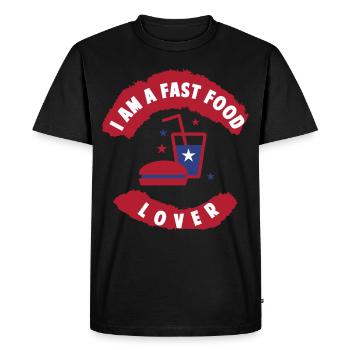 Amérique USA Etats-Unis Cadeau - T-shirt Premium bio Homme - noir - Devant - Nico (187cm)