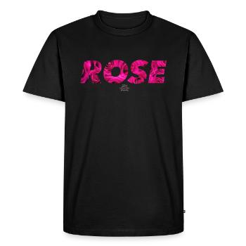 rose - T-shirt Premium bio Homme - noir - Devant - Nico (187cm)