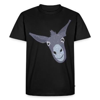 Donkey Mule Muli Stubborn and Stubborn Gift - Men's Premium Organic T-Shirt - black - Front - Nico (187cm)