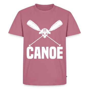 canoe - Men's Premium Organic T-Shirt - mauve - Front - Nico (187cm)