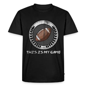 Football américain Hobby Sports - T-shirt Premium bio Homme - noir - Devant - Nico (187cm)