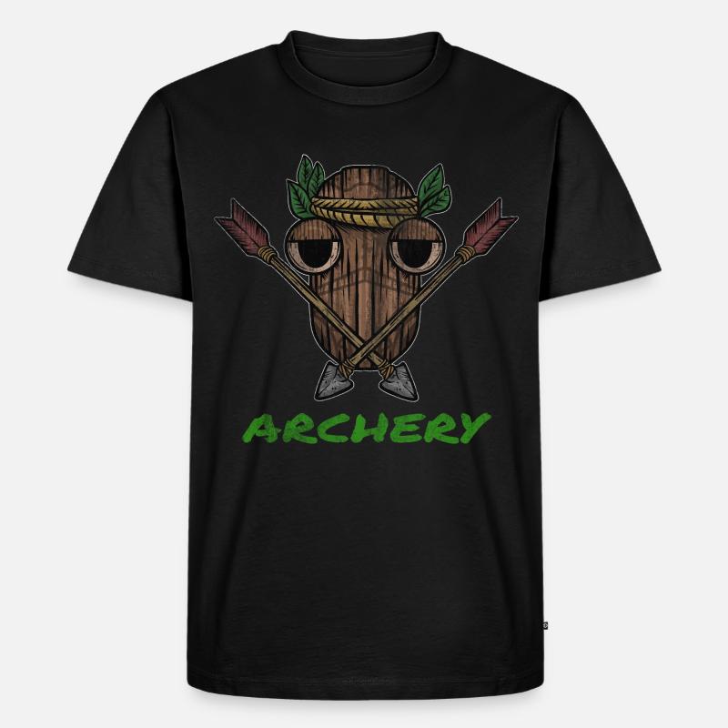 Pfeil und Bogenschiessen Armbrust Geschenk - Männer Premium Bio T-Shirt - Schwarz