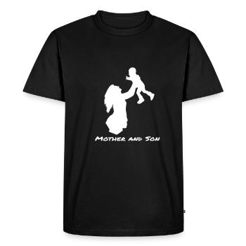 Fête des Mères - T-shirt Premium bio Homme - noir - Devant - Nico (187cm)