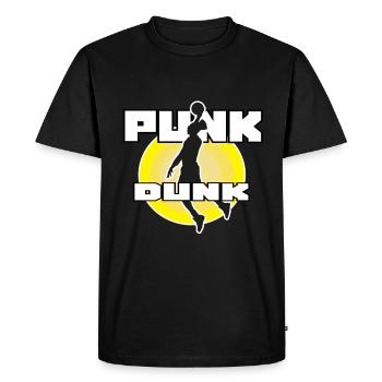 Joueur de basketball Sport Dunk - T-shirt Premium bio Homme - noir - Devant - Nico (187cm)