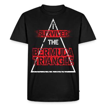 Bermuda Bermuda Triangle Mystery Hamilton - Men's Premium Organic T-Shirt - black - Front - Nico (187cm)