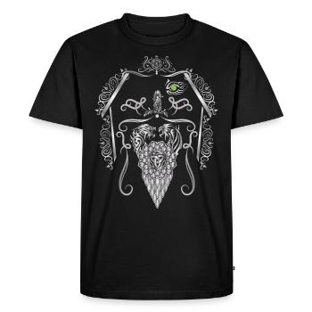Vikings Odin Thor - T-shirt Premium bio Homme - noir - Devant - Nico (187cm)