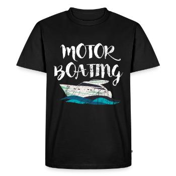 Bateau bateau voile marine marine - T-shirt Premium bio Homme - noir - Devant - Nico (187cm)