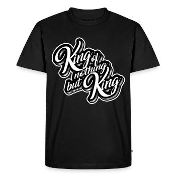 Roi de rien mais roi Hommes Femmes Enfants - T-shirt Premium bio Homme - noir - Devant - Nico (187cm)