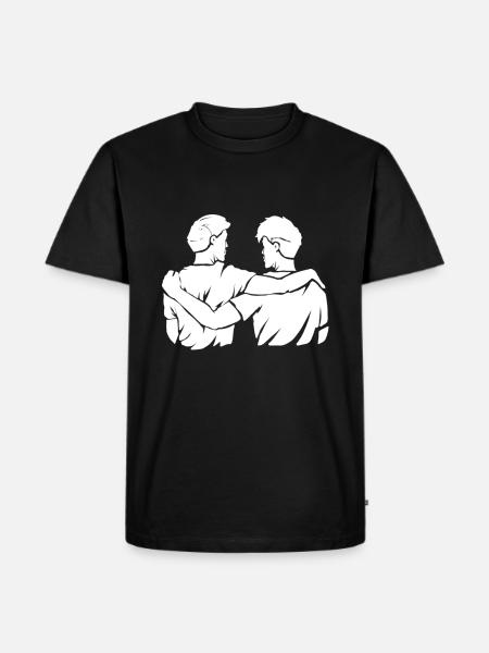 Best friends - Men's Premium Organic T-Shirt - black