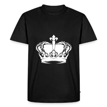 Couronne - T-shirt Premium bio Homme - noir - Devant - Nico (187cm)