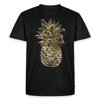 ananas - T-shirt Premium bio Homme - noir - Devant - Nico (187cm)