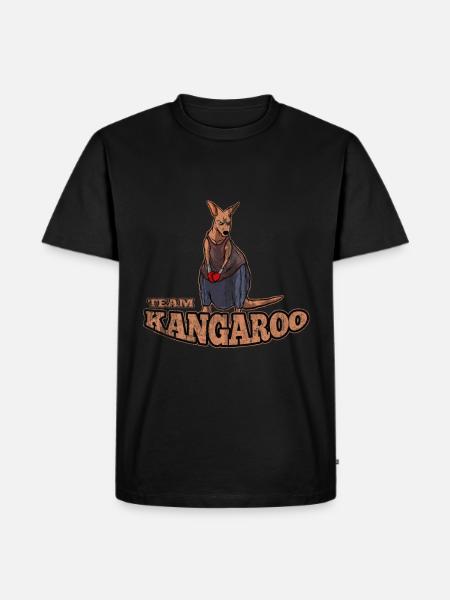 Kangaroo Australia - Men's Premium Organic T-Shirt - black