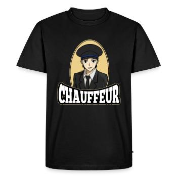 Chauffeur Chauffeur Anime Manga - T-shirt Premium bio Homme - noir - Devant - Nico (187cm)