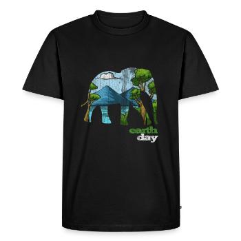 Jour de la Terre - Jour de la Terre - T-shirt Premium bio Homme - noir - Devant - Nico (187cm)