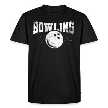 Bowling Bowling cône de sport - T-shirt Premium bio Homme - noir - Devant - Nico (187cm)