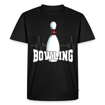 Bowling Bowling cône de sport - T-shirt Premium bio Homme - noir - Devant - Nico (187cm)