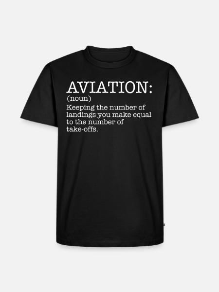 Aviation - Aviation Definition - Men's Premium Organic T-Shirt - black