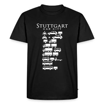 STUTTGART Tshirt Idée cadeau souvenir souvenir - T-shirt Premium bio Homme - noir - Devant - Nico (187cm)