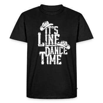 Danse en ligne - T-shirt Premium bio Homme - noir - Devant - Nico (187cm)