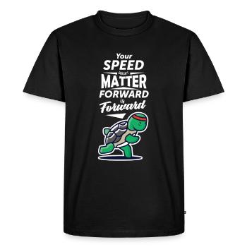Votre cadeau de motivation d'entraînement n'a pas d'importance - T-shirt Premium bio Homme - noir - Devant - Nico (187cm)