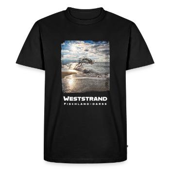 Baltic Sea Holiday Weststrand Prerow Fischland Darss - Men's Premium Organic T-Shirt - black - Front - Nico (187cm)