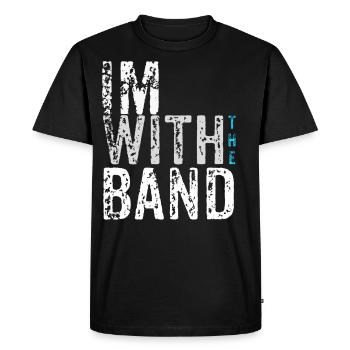 bande - T-shirt Premium bio Homme - noir - Devant - Nico (187cm)
