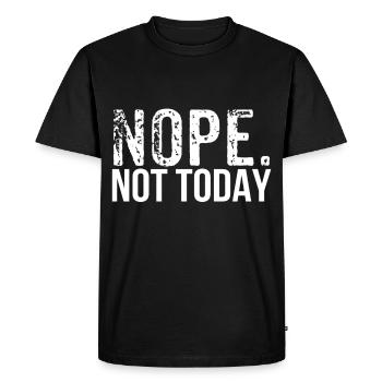 Non - T-shirt Premium bio Homme - noir - Devant - Nico (187cm)