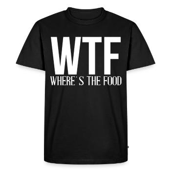 manger - T-shirt Premium bio Homme - noir - Devant - Nico (187cm)