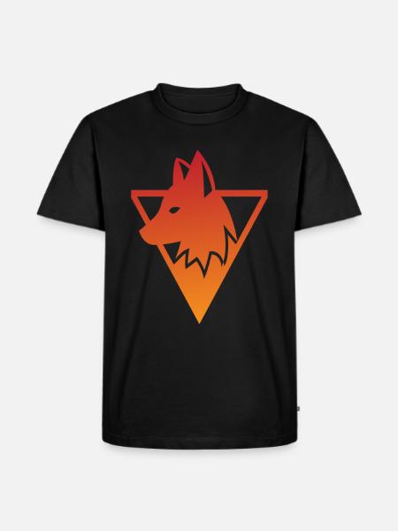 Fuchs - Männer Premium Bio T-Shirt - Schwarz