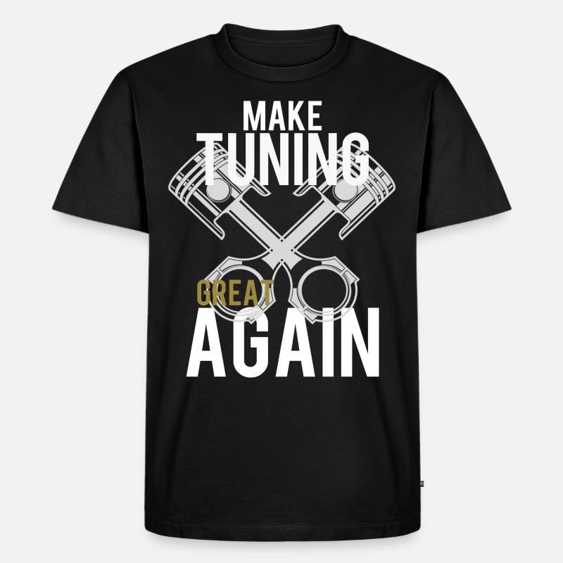 Tuning - Männer Premium Bio T-Shirt - Schwarz