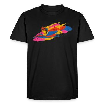 Jetski Sport - Men's Premium Organic T-Shirt - black - Front - Nico (187cm)