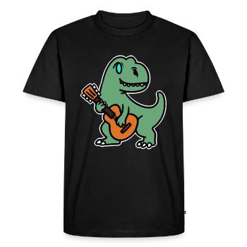 Guitare Gittariste Dino Music Music School - T-shirt Premium bio Homme - noir - Devant - Nico (187cm)