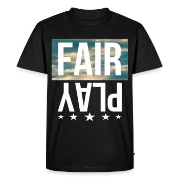 Fair play - T-shirt Premium bio Homme - noir - Devant - Nico (187cm)