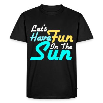 Sun - Men's Premium Organic T-Shirt - black - Front - Nico (187cm)