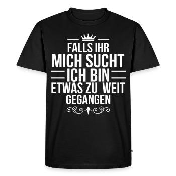 Princesse Drôle de sort Humour Drôle De Limites - T-shirt Premium bio Homme - noir - Devant - Nico (187cm)