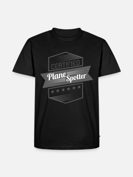 Planespotter - Men's Premium Organic T-Shirt - black