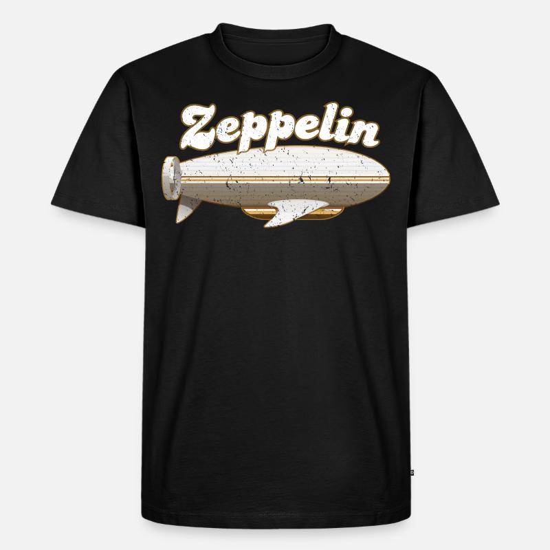 Zeppelin et dirigeable - T-shirt Premium bio Homme - noir