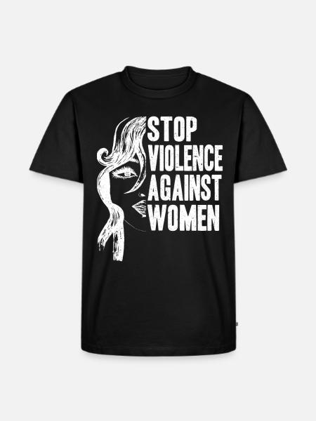 Violence against women - Men's Premium Organic T-Shirt - black