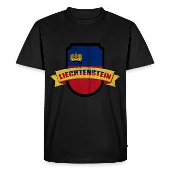 Principauté de Liechtenstein - T-shirt Premium bio Homme - noir - Devant - Nico (187cm)