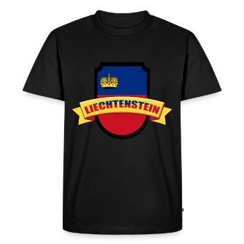 Principauté de Liechtenstein - T-shirt Premium bio Homme - noir - Devant - Nico (187cm)
