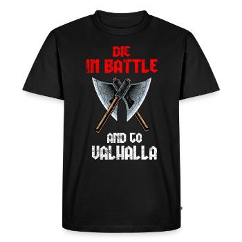 viking - T-shirt Premium bio Homme - noir - Devant - Nico (187cm)